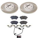 Semi-Coated Rotor and Low-Dust Ceramic Brake Pad Kit