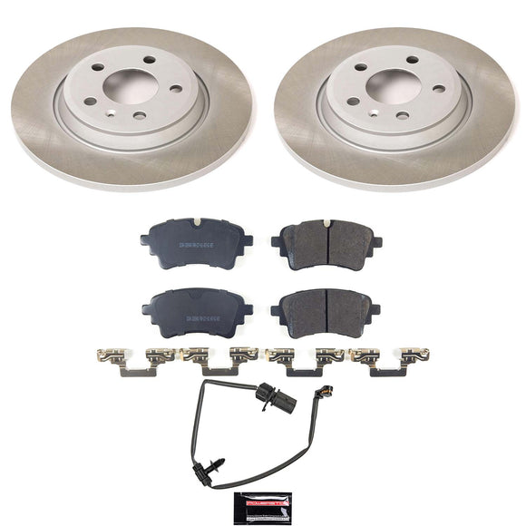 Semi-Coated Rotor and Low-Dust Ceramic Brake Pad Kit