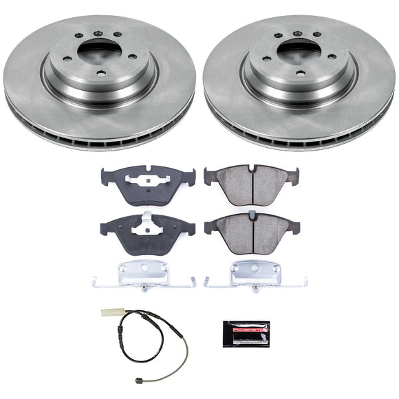 PowerStop OE Stock Replacement Low-Dust Ceramic Brake Pad and Rotor Kit