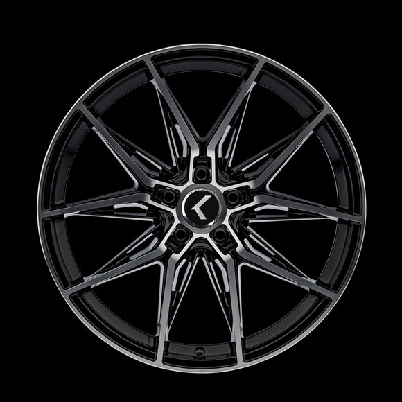 20x9 Kraze KR196 Evolve Gloss Black Machined 5x112 ET35 Wheel Rim