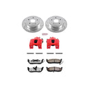 PowerStop Z36 Truck and SUV Ceramic Brake Pad, Drilled & Slotted Rotor, and Cali