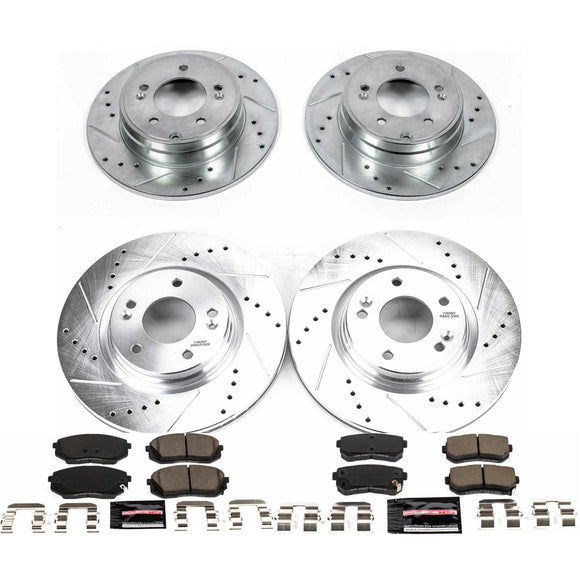 PowerStop Z23 Daily Driver Carbon-Fiber Ceramic Brake Pad and Drilled & Slotted