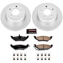 PowerStop Genuine Geomet Coated Rotor and Low-Dust Ceramic Brake Pad Kit