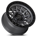 20x10 Lock Off-Road Lunatic Matte Gray Black Ring 5x127 5x5 ET-18 Wheel
