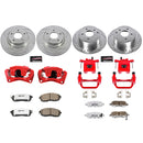 PowerStop Z26 Street Performance Ceramic Brake Pad, Drilled Slotted Rotor, and C
