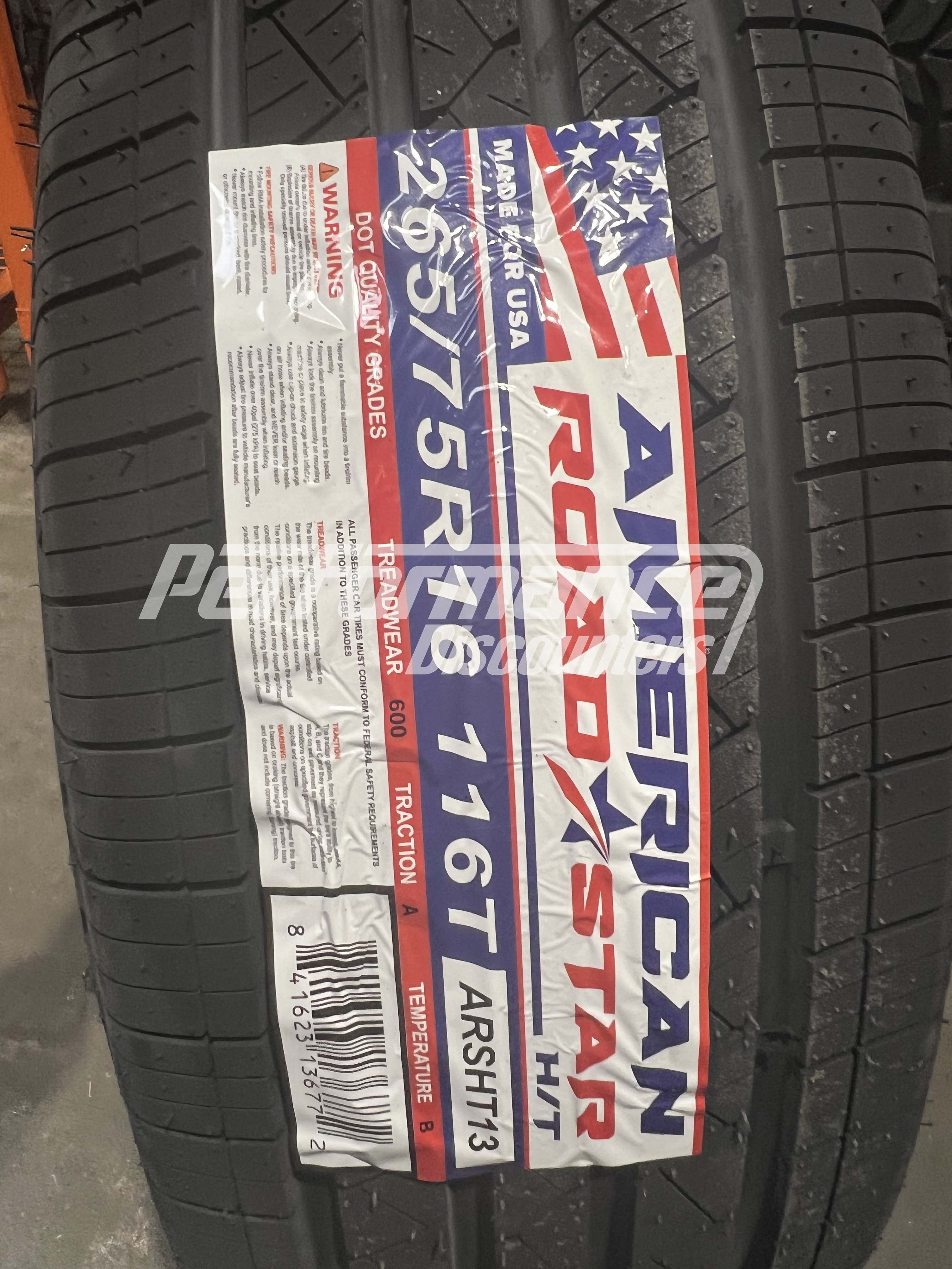 American Roadstar H/T Tire(s) 265/75R16 116T SL BSW 265 75 16 2657516