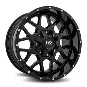 20x10 Hardrock Gunner Gloss Black 5x127/139.7 ET-19 wheel/rim