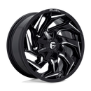 18x9 Fuel Off-Road D753 Reaction Gloss Black Milled 6x135 ET1 CB106.1 Wheel Rim