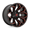 20x10 Fuel Off-Road D787 Assault Matte Black Milled Red Tint 5x114.3 ET-18 Wheel