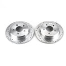 PowerStop Evolution Drilled Slotted Rotors Pair Rear For Ford Explorer