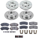 PowerStop OE Stock Replacement Low-Dust Ceramic Brake Pad and Rotor Kit