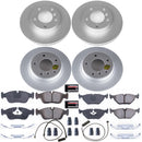 PowerStop Genuine Geomet Coated Rotor and Carbon-Fiber Ceramic Brake Pad Kit