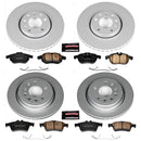 PowerStop Genuine Geomet Coated Rotor and Carbon-Fiber Ceramic Brake Pad Kit