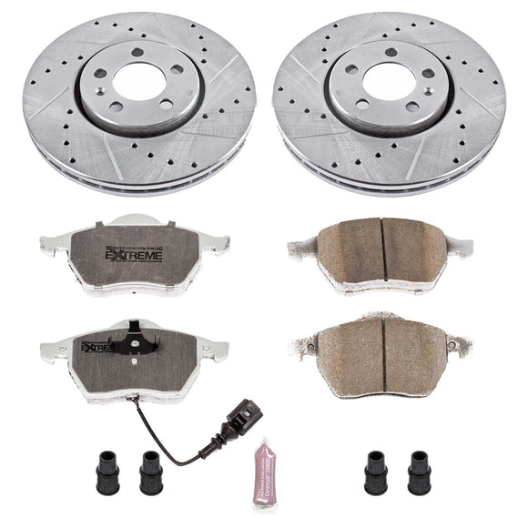 PowerStop Z26 Street Performance Ceramic Brake Pad and Drilled & Slotted Rotor K