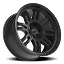 20x9.5 Vision 409 Inferno Satin Black 6x5.5 (6x139.7) ET-18 wheel/rim