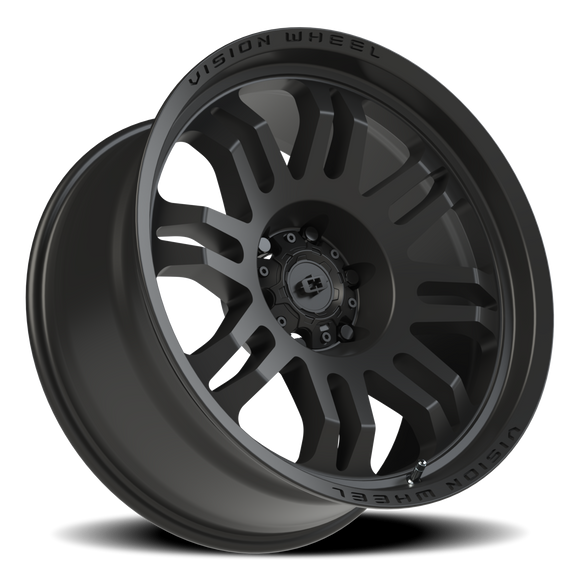 20x9.5 Vision 409 Inferno Satin Black 6x5.5 (6x139.7) ET-18 wheel/rim