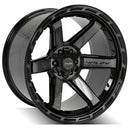 4Play Gen3 4P63 22x12 Black Brushed Face Tinted Wheel 6x135 ET-44 CB106.1