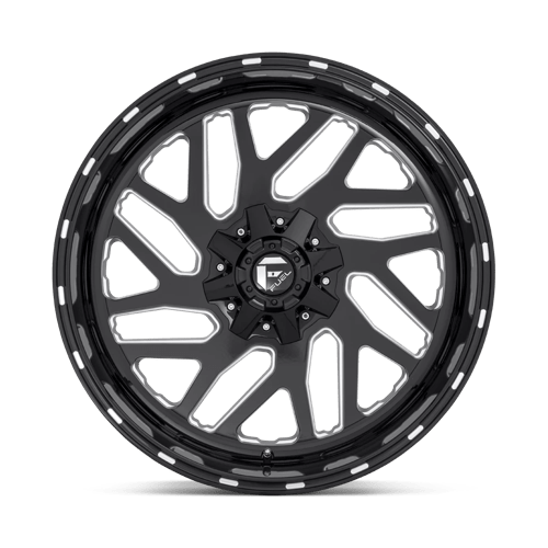 22x10 Fuel Off-Road D581 Triton Gloss Black Milled 6x135 ET-19 CB106.1 Wheel Rim