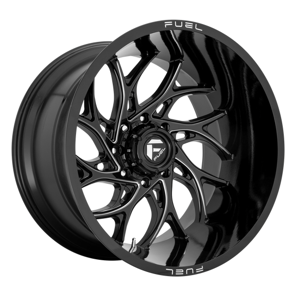 22x10 Fuel Off-Road D741 Runner Gloss Black Milled 8x180 ET-18 CB124.2 Wheel Rim