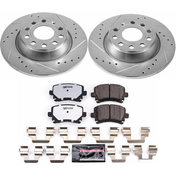 PowerStop Z26 Street Performance Ceramic Brake Pad and Drilled & Slotted Rotor K