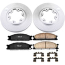 PowerStop Genuine Geomet Coated Rotor and Low-Dust Ceramic Brake Pad Kit