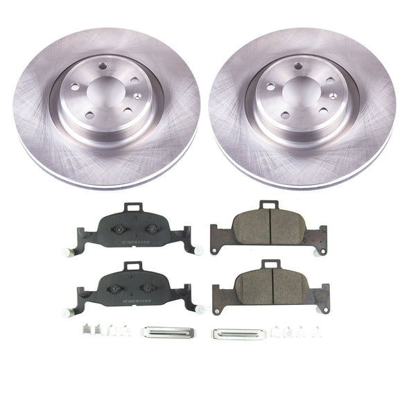PowerStop OE Stock Replacement Low-Dust Ceramic Brake Pad and Rotor Kit