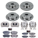 PowerStop OE Stock Replacement Low-Dust Ceramic Brake Pad, Rotor and Caliper Kit
