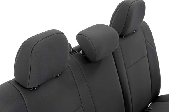 Rough Country Seat Covers Front and Rear For Crew Cab Toyota Tacoma 16-23