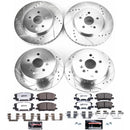 PowerStop Z36 Carbon-Fiber Ceramic Brake Pad with Drilled and Slotted Rotor Kit