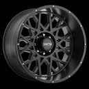 22x10 Vision 412 Rocker Satin Black Wheel 8x165.1 ET-19 CB125.2-1