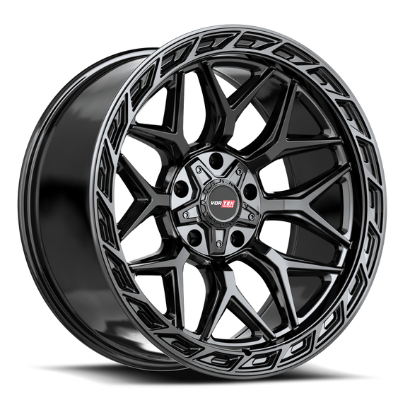 20x9 Vortek VRP-504 Enzo Gloss Black 6x135 ET18 CB106.1 Wheel Rim