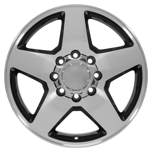 20" Replica Wheel CV91A 8 Lug Fits Chevrolet Rim 20x8.5 Machined Wheel