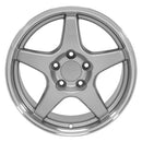 17" Replica Wheel CV01 Fits Chevrolet Corvette - ZR1 Rim 17x9.5 Silver Wheel