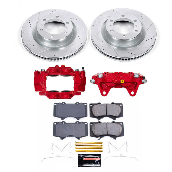 PowerStop Z23 Daily Driver Carbon-Fiber Ceramic Pads Drilled & Slotted Rotor & C