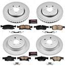 PowerStop Genuine Geomet Coated Rotor and Low-Dust Ceramic Brake Pad Kit