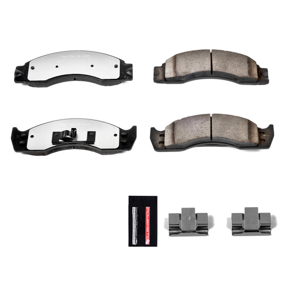 PowerStop Z36 Truck And Tow Carbon-Fiber Ceramic Brake Pads With Hardware