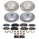 PowerStop Semi-Coated Rotor and Low-Dust Ceramic Brake Pad Kit