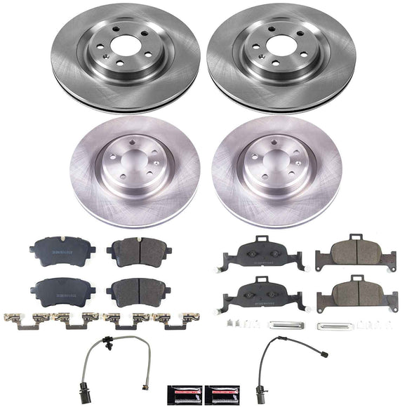 OE Stock Replacement Low-Dust Ceramic Brake Pad and Rotor Kit