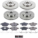 PowerStop OE Stock Replacement Low-Dust Ceramic Brake Pad and Rotor Kit