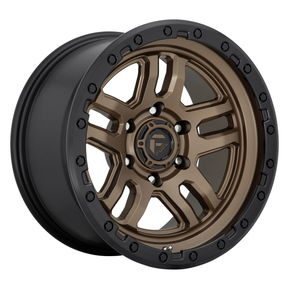 17X9 Fuel D702 AMMO Matte Bronze Black Bead Ring 6X139.7 ET1 wheel/rim