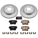 PowerStop Genuine Geomet Coated Rotor and Low-Dust Ceramic Brake Pad Kit