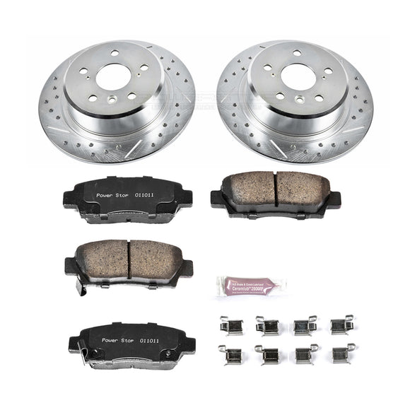PowerStop Z23 Daily Driver Carbon-Fiber Ceramic Brake Pad and Drilled & Slotted
