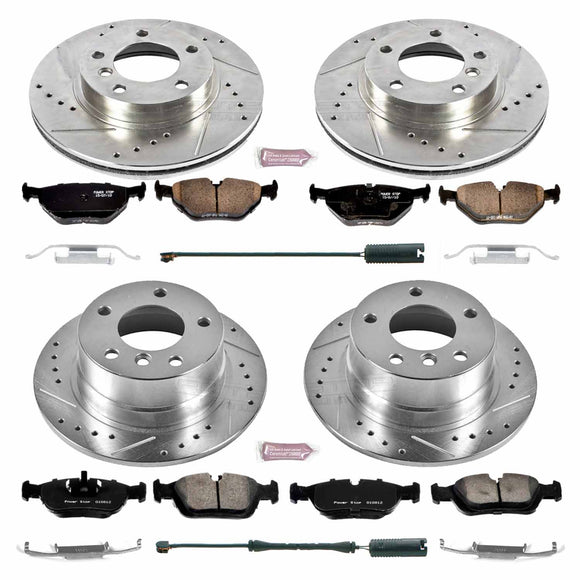 PowerStop Z23 Daily Driver Carbon-Fiber Ceramic Brake Pad and Drilled & Slotted