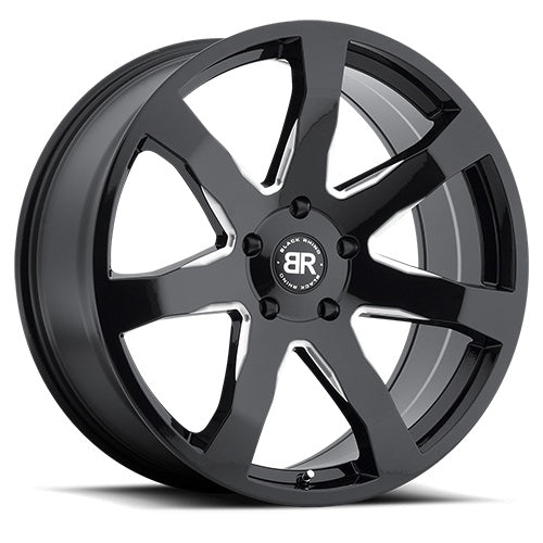 20X8.5 Black Rhino Mozambique Wheel/Rim Gloss Black 6X135 20-8.5 6-135