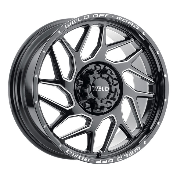20x9 WELD Off-Road Fulcrum Black Milled 5x139.7 5x150 5x5.5 ET0 Wheel Rim