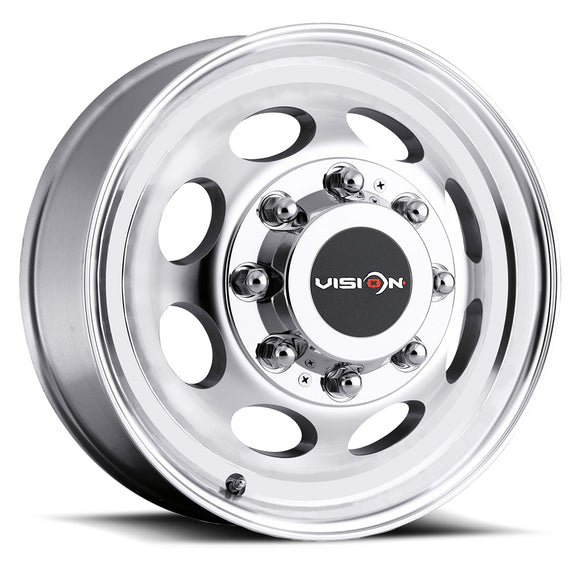 19.5x7.5 Vision 81 Heavy Hauler Gun Metal Machined Lip 8x170 ET0 CB125.2