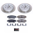 PowerStop Semi-Coated Rotor and Low-Dust Ceramic Brake Pad Kit