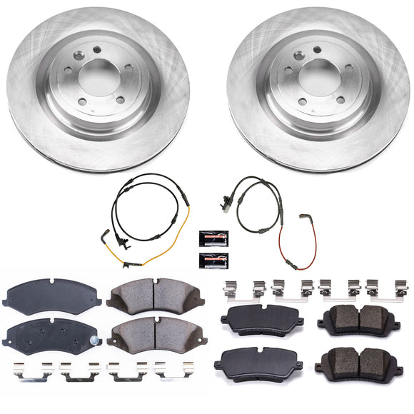 PowerStop OE Stock Replacement Low-Dust Ceramic Brake Pad and Rotor Kit
