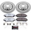 PowerStop Z36 Carbon-Fiber Ceramic Brake Pad with Drilled and Slotted Rotor Kit