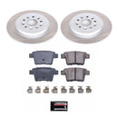 PowerStop Semi-Coated Rotor and Low-Dust Ceramic Brake Pad Kit